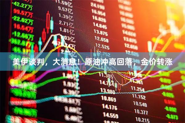 美伊谈判，大消息！原油冲高回落，金价转涨