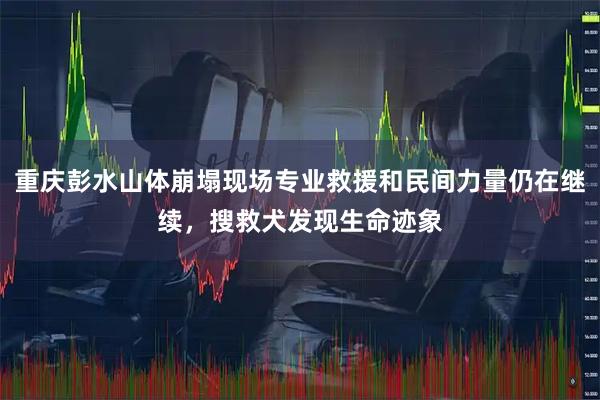 重庆彭水山体崩塌现场专业救援和民间力量仍在继续，搜救犬发现生命迹象