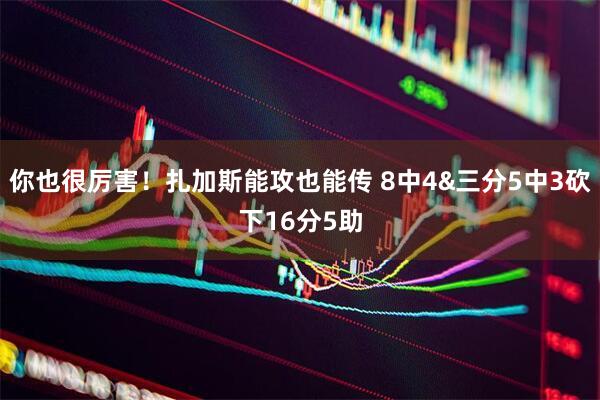 你也很厉害！扎加斯能攻也能传 8中4&三分5中3砍下16分5助